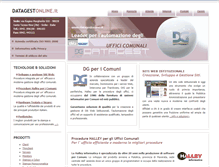 Tablet Screenshot of comuni.datagestonline.it